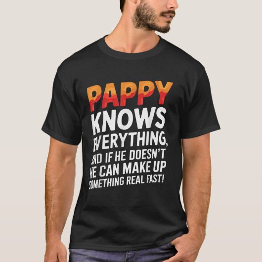 Funny Pappy Art für Großvater Vater D T-Shirt (Vorderseite)