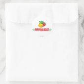 Funny Paprikaschoten Runder Aufkleber (Tasche)
