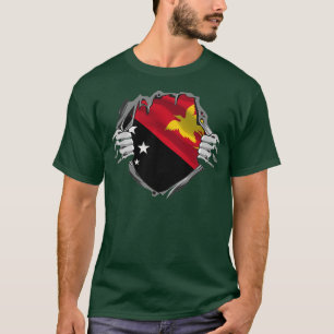 Funny Papua Neue Guinea Flaggenstaat Ozeanien T-Shirt