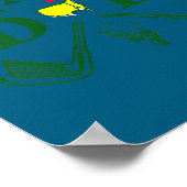 Funny Par Dad Golf Matching Golfing Quote Party Ck Poster (Ecke)