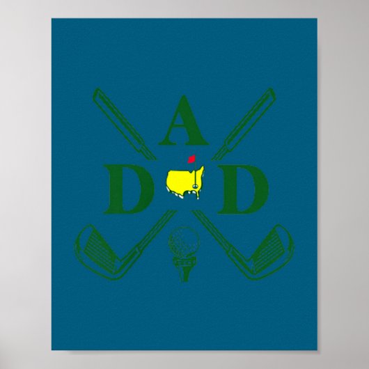 Funny Par Dad Golf Matching Golfing Quote Party Ck Poster (Vorne)