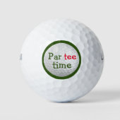 Funny Par T-Shirt Time Golfball (Vorderseite)