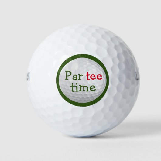 Funny Par T-Shirt Time Golfball (Vorderseite)