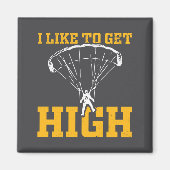 Funny Parachute Quote Skydiver Magnet (Vorne)