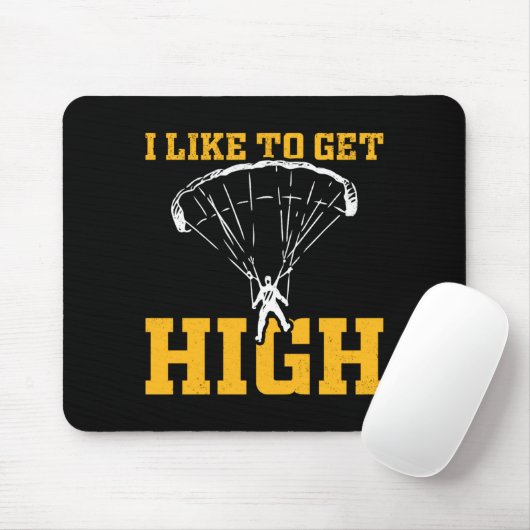 Funny Parachute Quote Skydiver Mousepad (Mit Mouse)