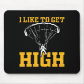 Funny Parachute Quote Skydiver Mousepad (Vorne)
