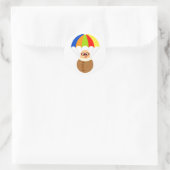 Funny Parachute Sticker (Tasche)