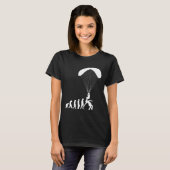 Funny Paragliding Evolution Paragliders Skydiving T-Shirt (Vorne ganz)