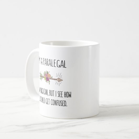 Funny Paralegal Rechtsbeistand Geschenk Kaffee Tas Kaffeetasse (Vorderseite Links)