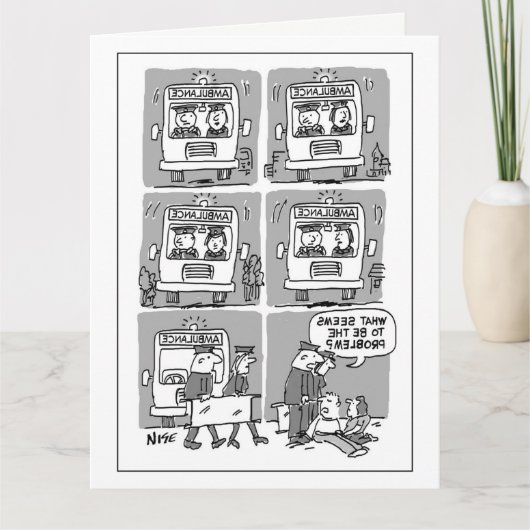 Funny Paramedic Card Karte (Vorderseite)