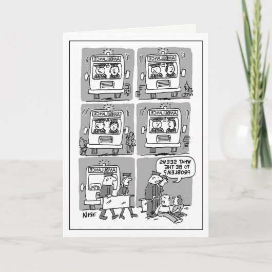 Funny Paramedic Card Karte (Vorderseite)