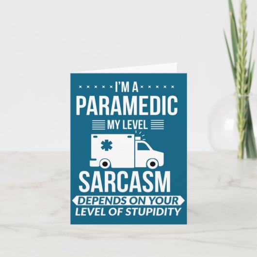 Funny Paramedic Emt Gift Karte (Vorderseite)