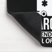 Funny Paramedic Emt Gift  Mousepad (Ecke)