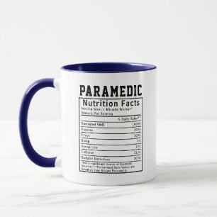Funny Paramedic Nutrition Fakten Notarbeiter Tasse