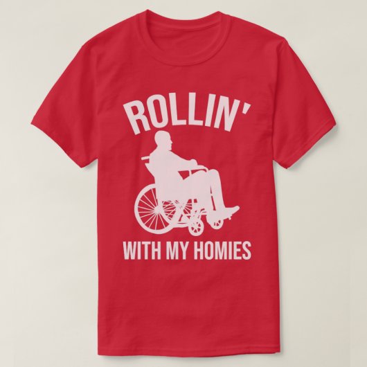 Funny Paraplegic Handicap Rollstuhl Paraplegia23 T-Shirt (Design vorne)
