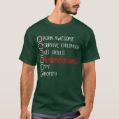 Funny Paraprofessional Spaß Joke T-Shirt (Vorderseite)