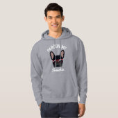 Funny Pardon my Frenchie Black French Bulldog Hoodie (Vorne ganz)