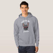 Funny Pardon my Frenchie Blue French Bulldog Hoodie (Vorne ganz)