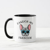 Funny Pardon my Frenchie Blue Merle French Bulldog Tasse (Links)