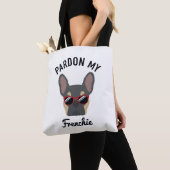Funny Pardon my Frenchie Blue Tan French Bulldog Tasche (Von Nahem)