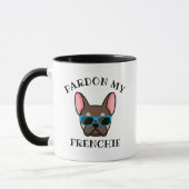 Funny Pardon my Frenchie Brown Tan French Bulldog Tasse (Links)
