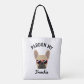 Funny Pardon my Frenchie Light Fawn French Bulldog Tasche (Rückseite)