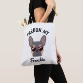 Funny Pardon my Frenchie Lilac Tan French Bulldog Tasche (Von Nahem)