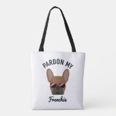 Funny Pardon my Frenchie Red Fawn French Bulldog Tasche (Rückseite)