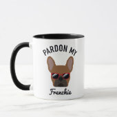 Funny Pardon my Frenchie Red Fawn French Bulldog Tasse (Links)