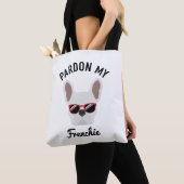 Funny Pardon my Frenchie White French Bulldog Tasche (Von Nahem)