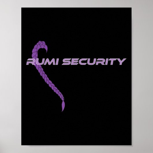 Funny Parent Halloween Costume Idea -"rumi Securit Poster (Vorne)