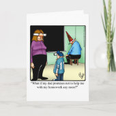 Funny Parent Spaß Blank Greeting Card Karte (Vorderseite)