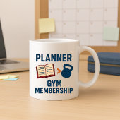 Funny Parent Tasse; Funny Planner vs Gym Mitglieds Kaffeetasse