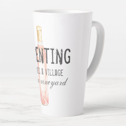 Funny Parent Village and Vineyard Zitat Milchtasse (Rechte Ecke)