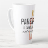 Funny Parent Village and Vineyard Zitat Milchtasse (Linke Ecke)