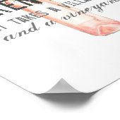 Funny Parent Village and Vineyard Zitat Poster (Ecke)