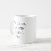 Funny Parenthood Mama Vater Lieblingsauteil Kaffeetasse (Vorderseite Links)