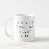 Funny Parenthood Mama Vater Lieblingsauteil Kaffeetasse (Links)