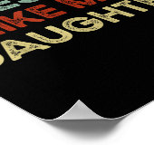 Funny Parents' Day Quote Awesome Like My Daughter  Poster (Ecke)