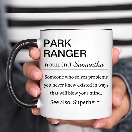 Funny Park Ranger Definition Tasse