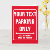 Funny PARKING NUR Grußkarte für neuen Fahrer Karte (Gelbe Blume)