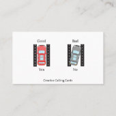 Funny Parking You're Doing It Wrong Telefonnummerkarte (Rückseite)