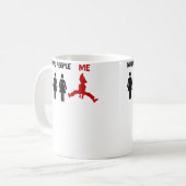 Funny Parkour Normal Pepole Me Parkour Jumping Wom Kaffeetasse (Vorderseite Links)