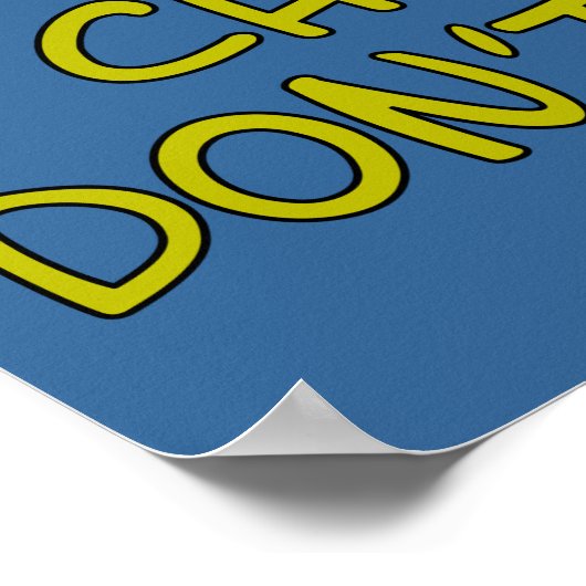 Funny Parody Slogan Chips Poster (Ecke)