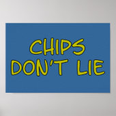 Funny Parody Slogan Chips Poster (Vorne)
