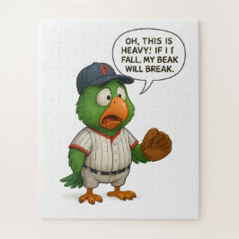 funny parrot baseball puzzle