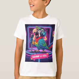 Funny Parrot Singing Karaoke T-Shirt 
