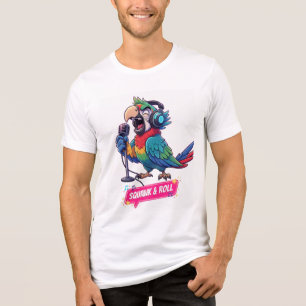 Funny Parrot Singing Karaoke T - Shirt