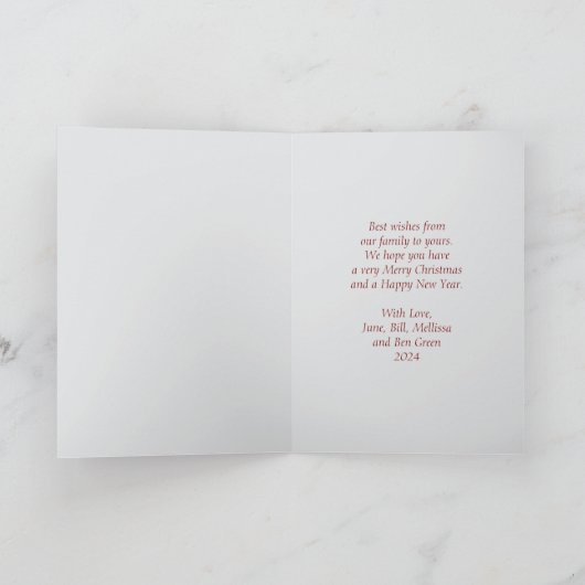 Funny Parrot Weihnachtskarte Karte (Innenseite)