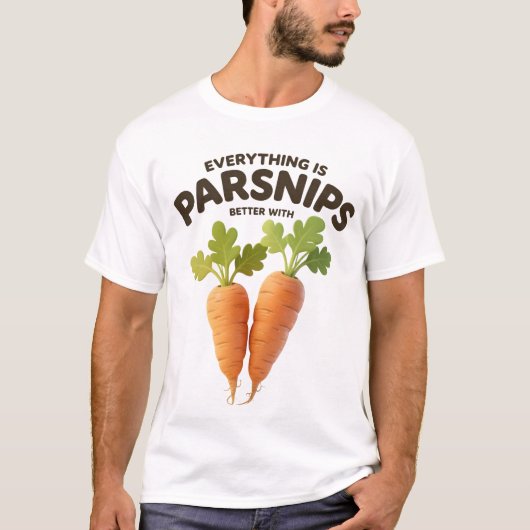 Funny Parsnip Shirt - Vegetable Lover Gift Tee (Vorderseite)